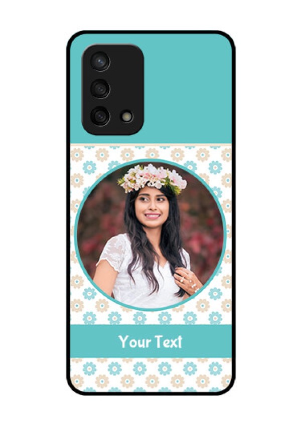 Oppo F19s Custom Glass Mobile Case - Beautiful Flowers Design