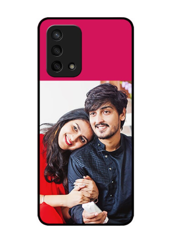 Oppo F19s Custom Glass Mobile Case - Anniversary Cover Design