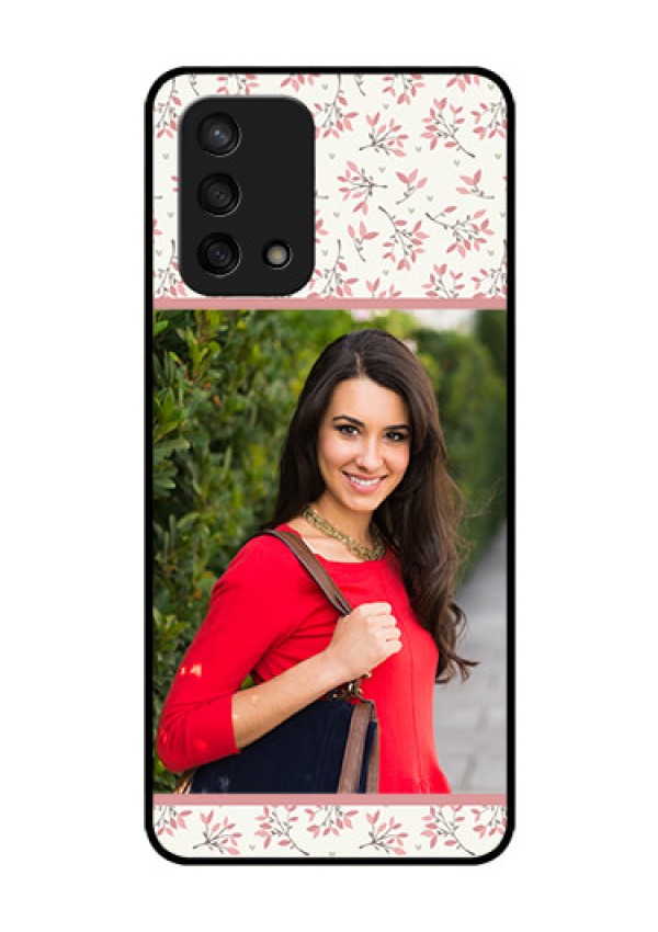 Oppo F19s Custom Glass Phone Case - Premium Floral Design