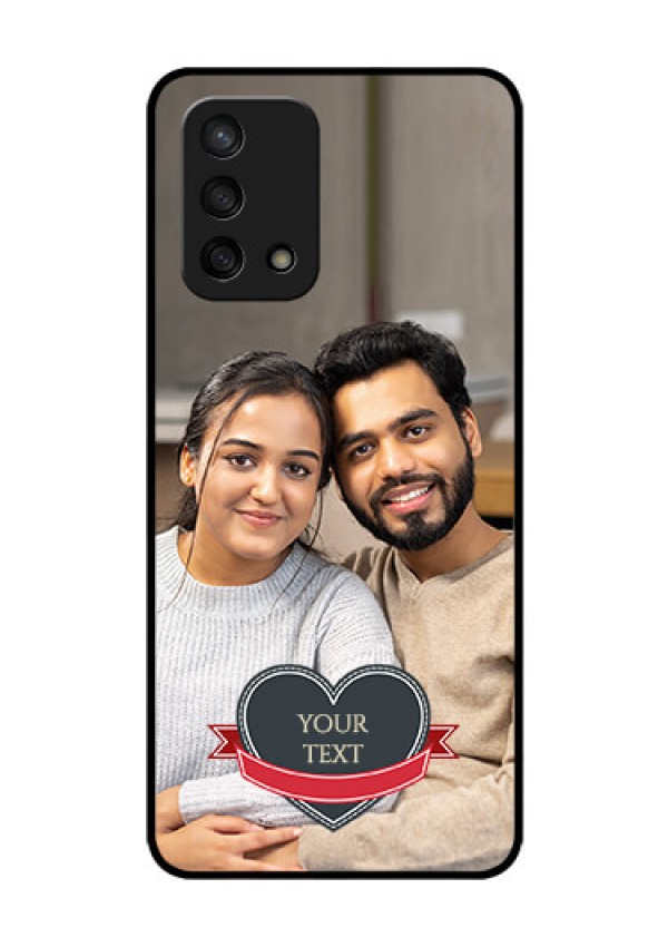 Oppo F19s Custom Glass Phone Case - Just Married Couple Design