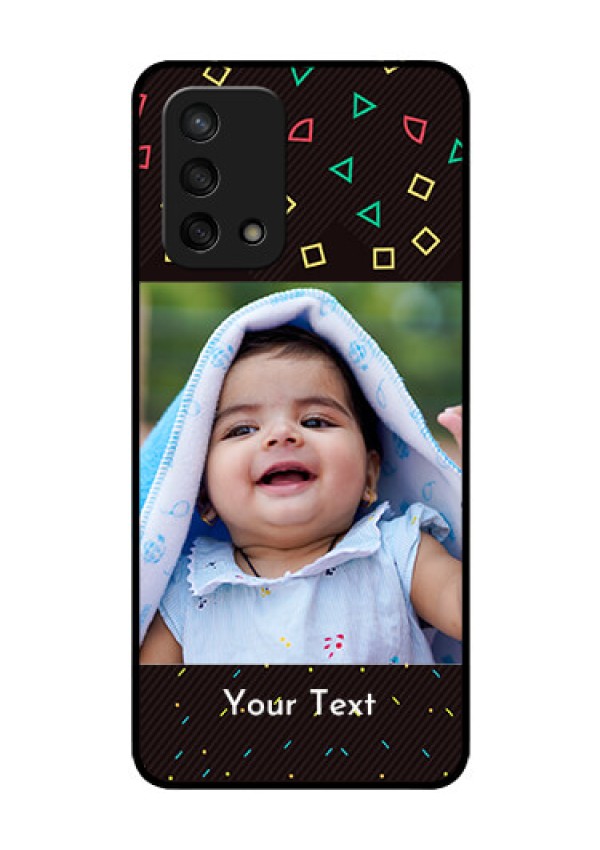 Oppo F19s Custom Glass Phone Case - with confetti birthday design