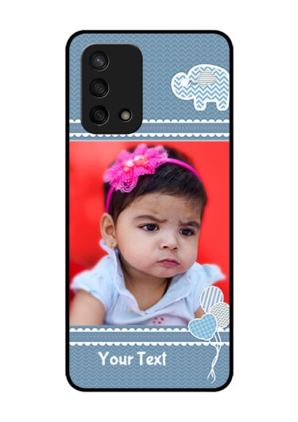 Oppo F19s Photo Printing on Glass Case - with Kids Pattern Design