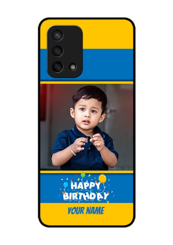 Oppo F19s Custom Glass Mobile Case - Birthday Wishes Design