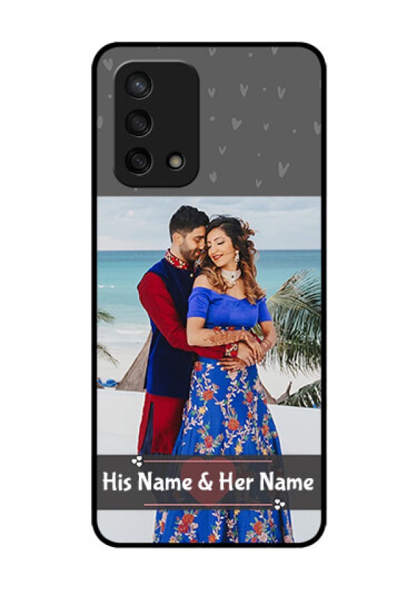 Oppo F19s Custom Glass Mobile Case - Buy Love Design with Photo Online