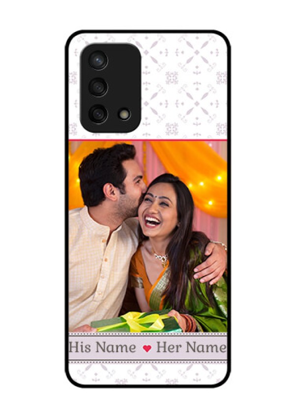 Oppo F19s Custom Glass Mobile Case - with Photo and Ethnic Design