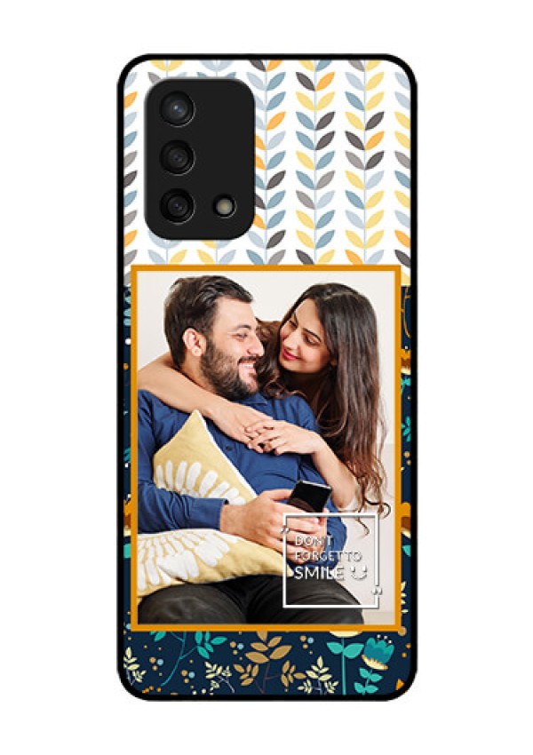 Oppo F19s Custom Glass Mobile Case - Pattern Design