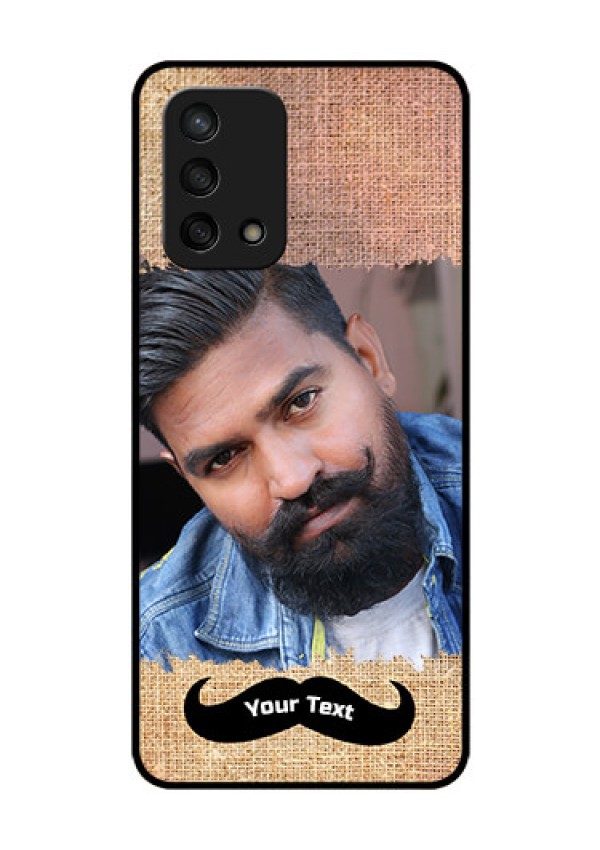 Oppo F19s Personalized Glass Phone Case - with Texture Design
