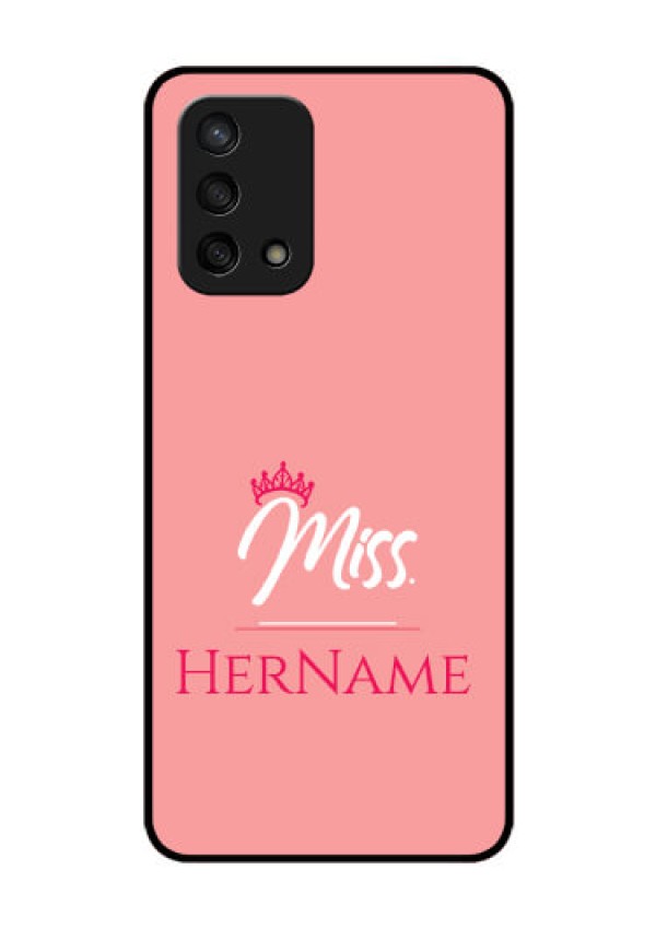 Oppo F19s Custom Glass Phone Case Mrs with Name
