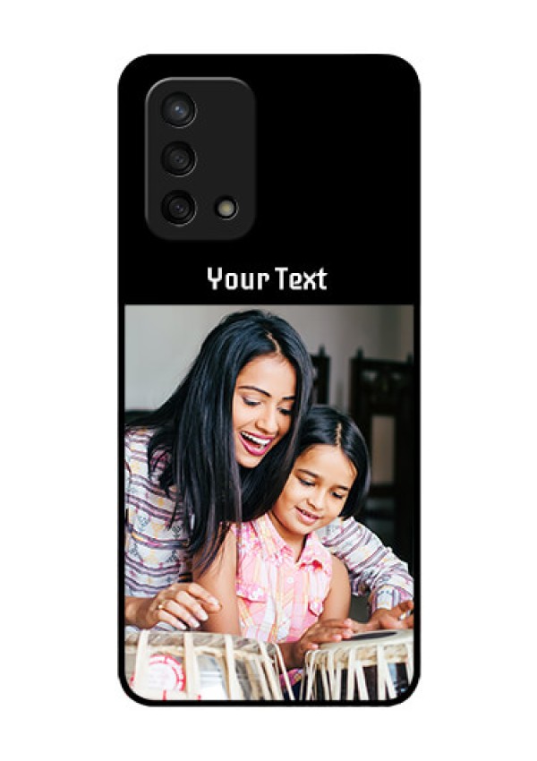 Oppo F19s Photo with Name on Glass Phone Case