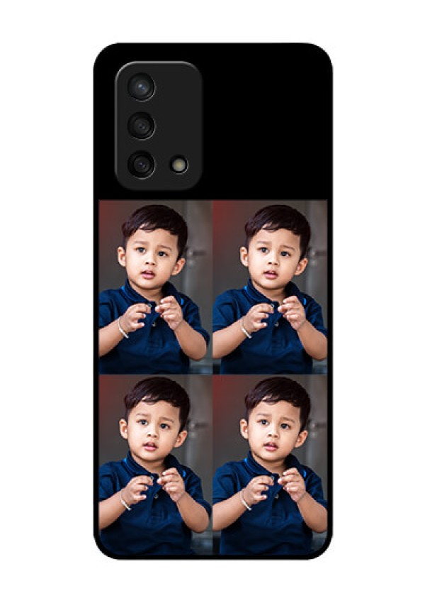 Oppo F19s 4 Image Holder on Glass Mobile Cover