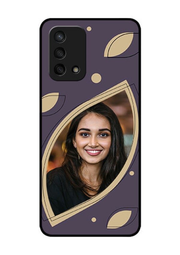 Oppo F19s Custom Glass Mobile Case - Falling Leaf Design