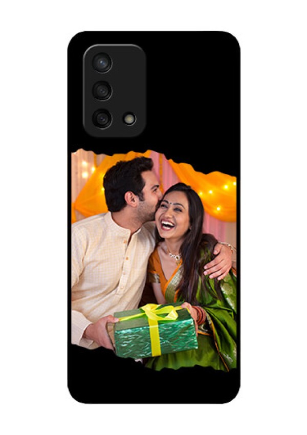 Oppo F19s Custom Glass Phone Case - Tear-off Design