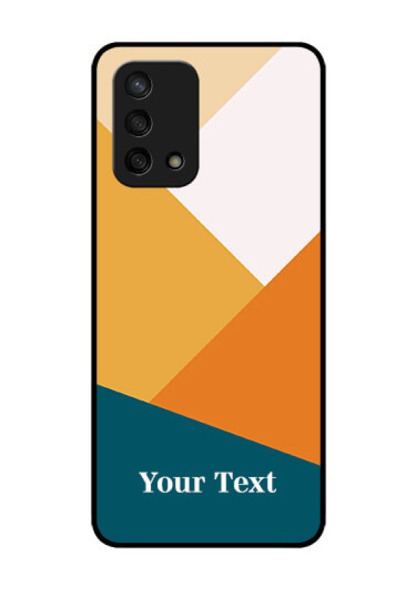 Oppo F19s Personalized Glass Phone Case - Stacked Multi-colour Design