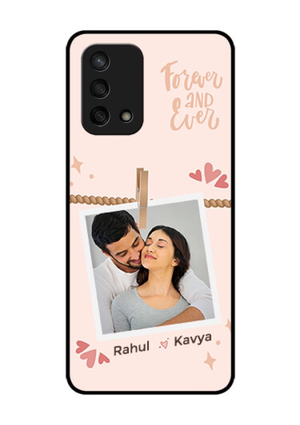 Oppo F19s Custom Glass Phone Case - Forever and ever love Design