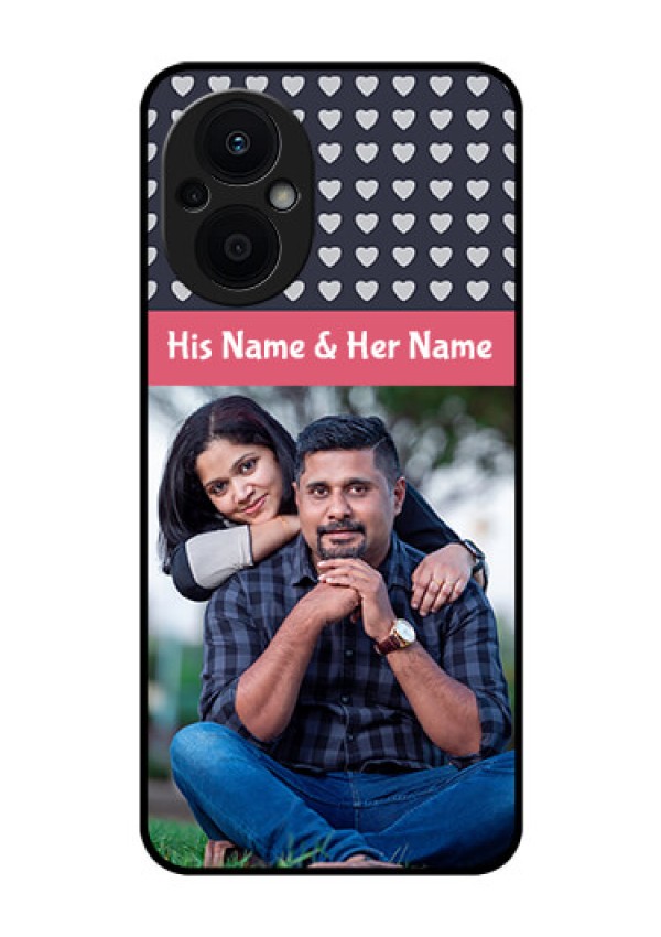 Oppo F21 Pro 5G Custom Glass Mobile Case - Love Symbols Design