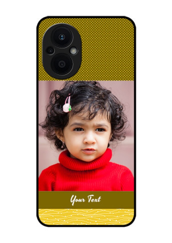 Oppo F21 Pro 5G Custom Glass Phone Case - Simple Green Color Design