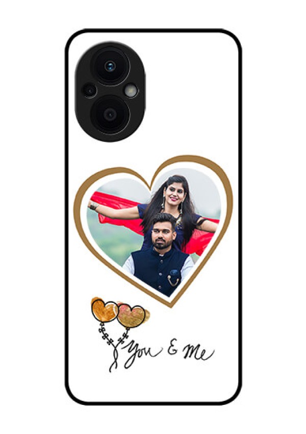 Oppo F21 Pro 5G Custom Glass Mobile Case - You & Me Design