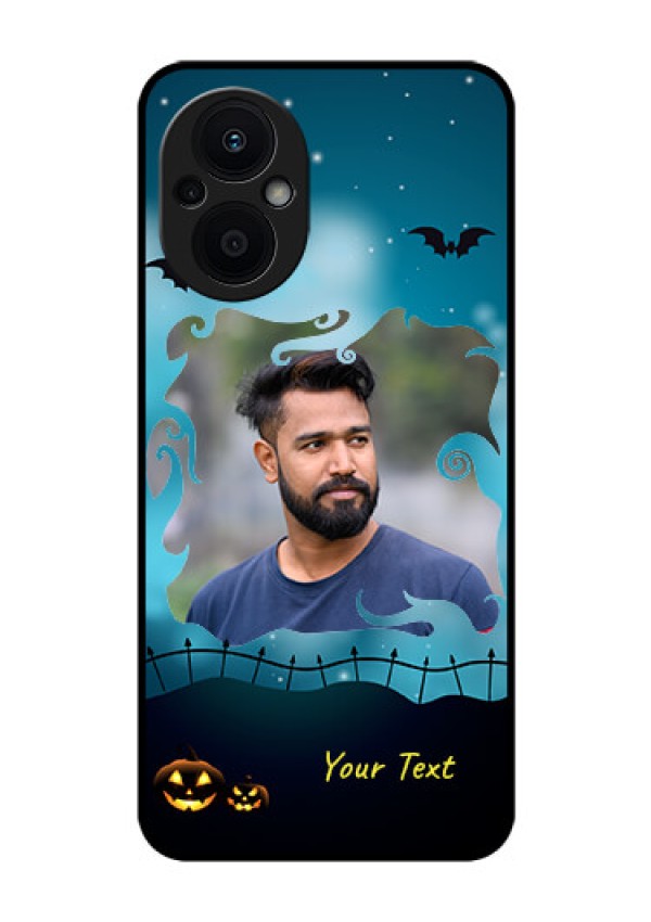 Oppo F21 Pro 5G Custom Glass Phone Case - Halloween frame design