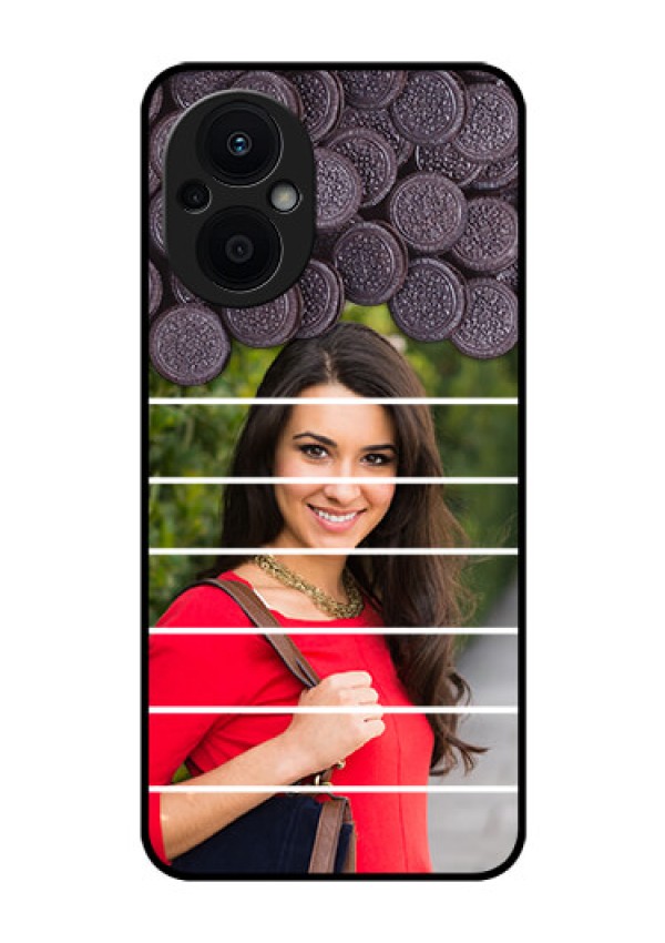 Oppo F21 Pro 5G Custom Glass Phone Case - with Oreo Biscuit Design