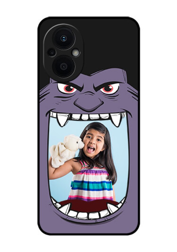 Oppo F21 Pro 5G Custom Glass Phone Case - Angry Monster Design