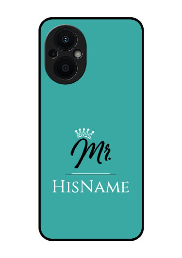 Oppo F21 Pro 5G Custom Glass Phone Case Mr with Name