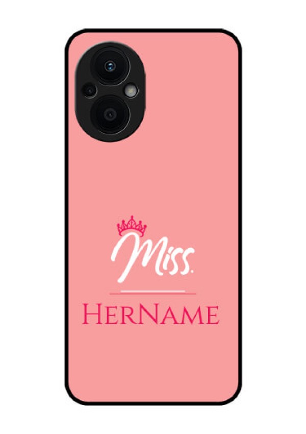 Oppo F21 Pro 5G Custom Glass Phone Case Mrs with Name