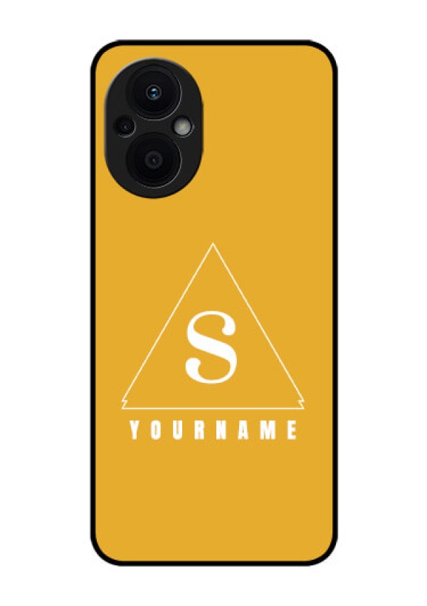 Oppo F21 Pro 5G Personalized Glass Phone Case - simple triangle Design