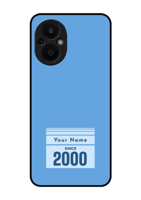 Oppo F21 Pro 5G Custom Glass Mobile Case - Custom Year of birth Design