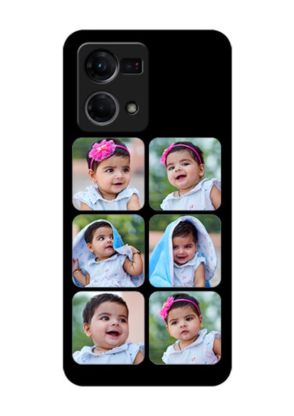 Oppo F21 Pro Photo Printing on Glass Case - Multiple Pictures Design