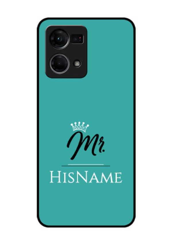 Oppo F21 Pro Custom Glass Phone Case Mr with Name