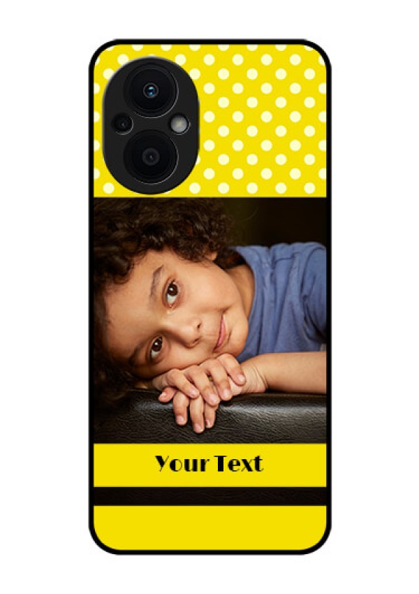 Oppo F21s Pro 5G Custom Glass Phone Case - Bright Yellow Case Design