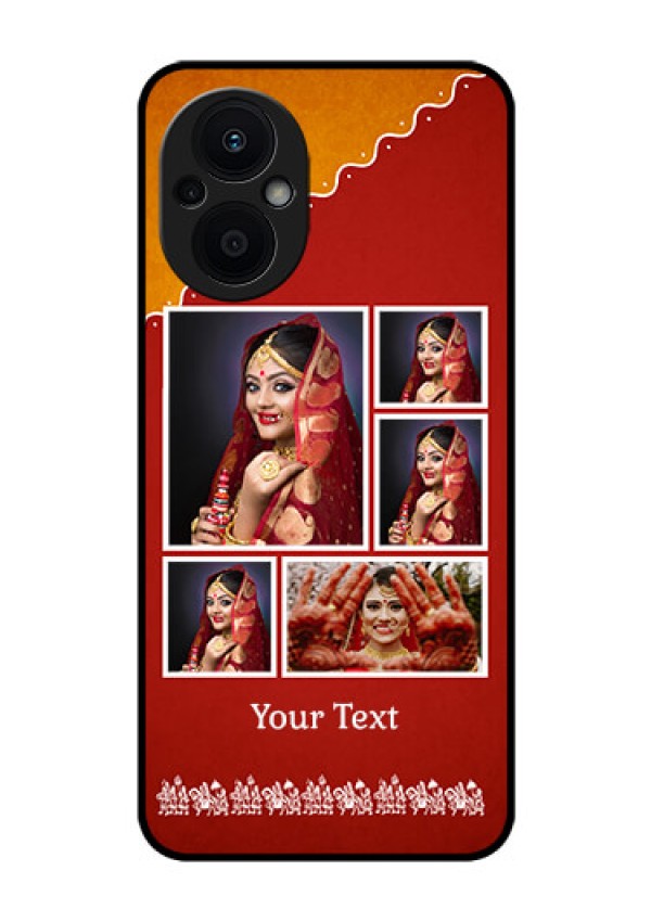 Oppo F21s Pro 5G Personalized Glass Phone Case - Wedding Pic Upload Design