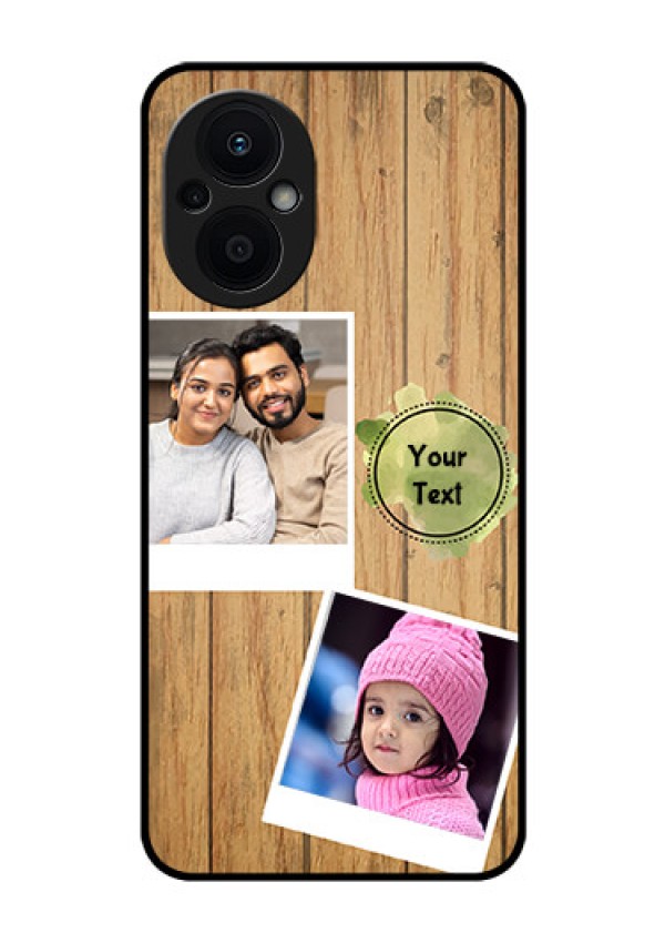 Oppo F21s Pro 5G Custom Glass Phone Case - Wooden Texture Design
