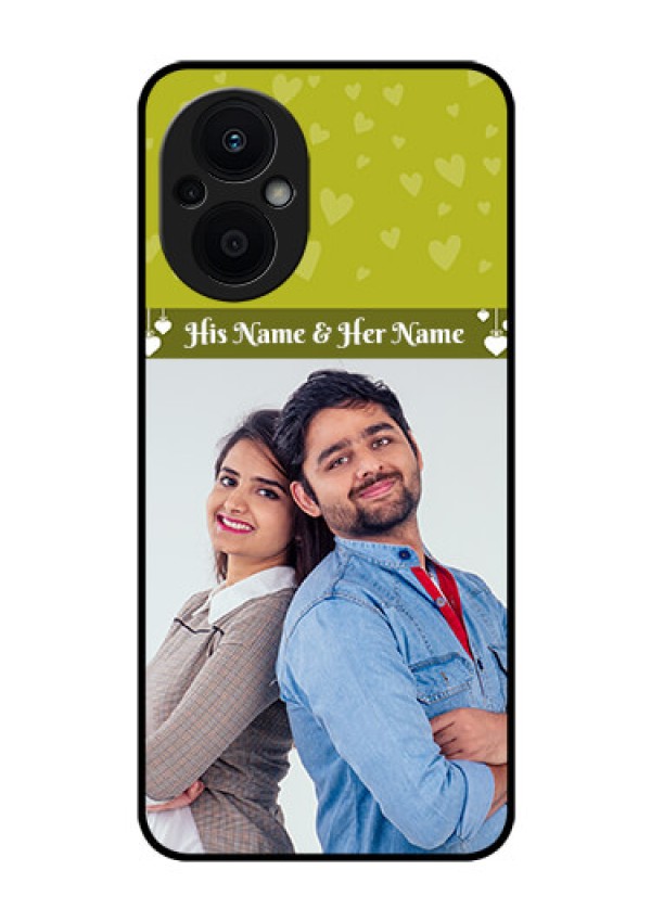 Oppo F21s Pro 5G Custom Glass Phone Case - You & Me Heart Design