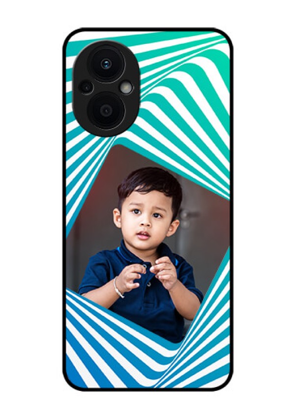 Oppo F21s Pro 5G Personalized Glass Phone Case - Abstract Spiral Design