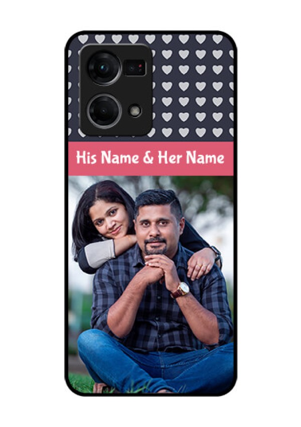 Oppo F21s Pro Custom Glass Mobile Case - Love Symbols Design