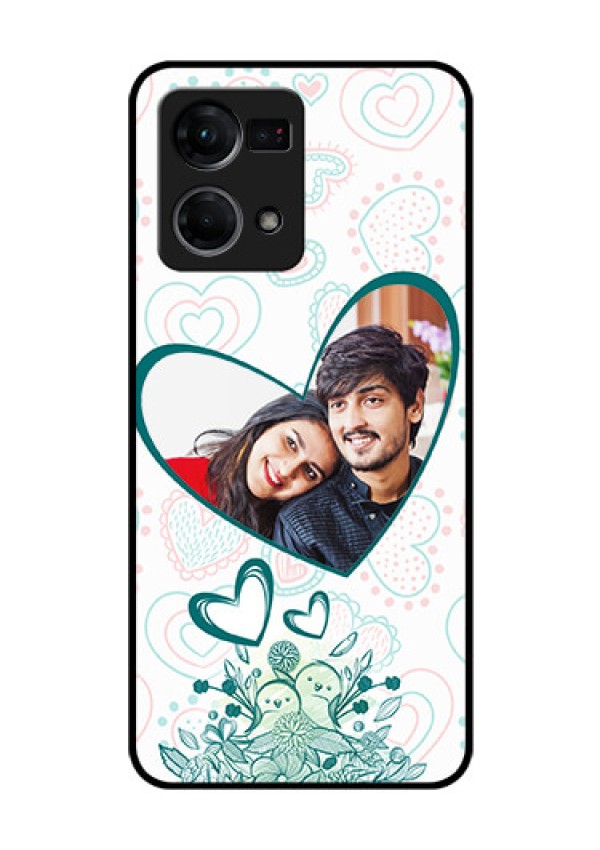 Oppo F21s Pro Photo Printing on Glass Case - Premium Couple Design