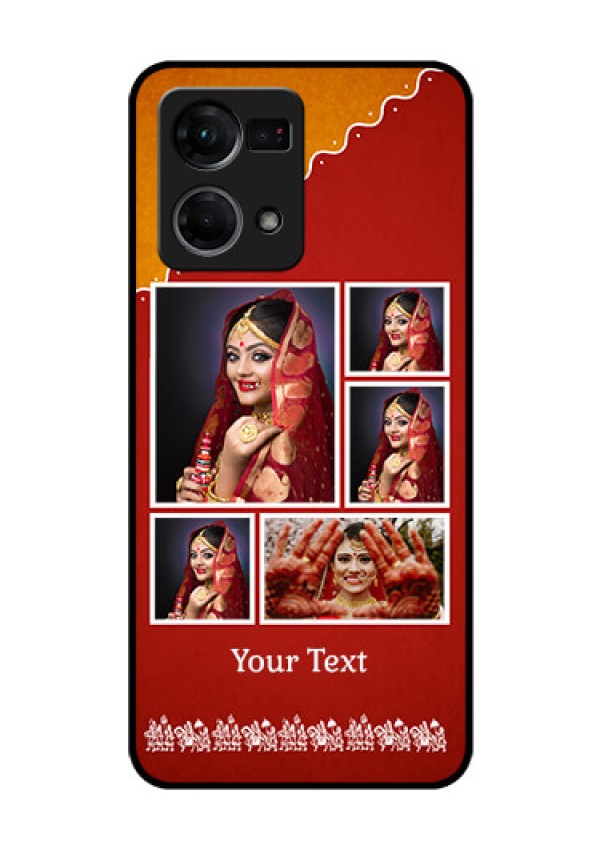 Oppo F21s Pro Personalized Glass Phone Case - Wedding Pic Upload Design
