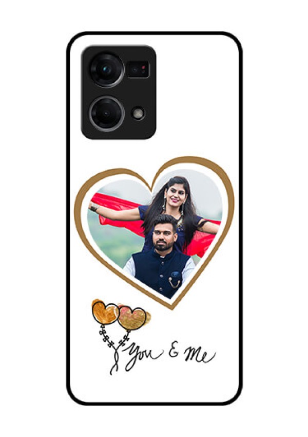 Oppo F21s Pro Custom Glass Mobile Case - You & Me Design