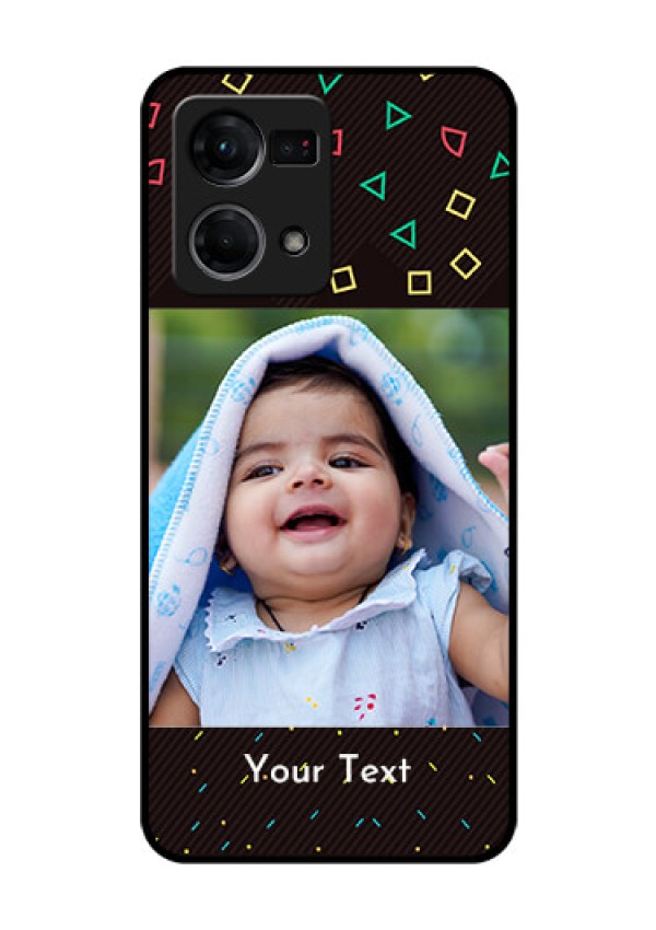 Oppo F21s Pro Custom Glass Phone Case - with confetti birthday design