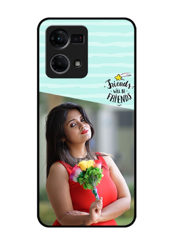 Oppo F21s Pro Custom Glass Phone Case - Friends Picture Icon Design