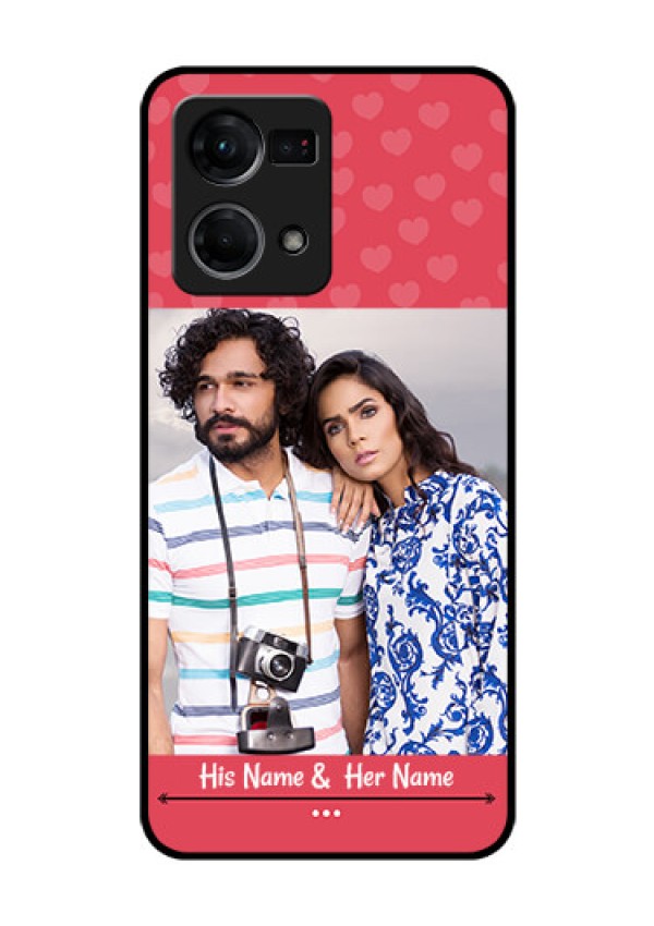Oppo F21s Pro Photo Printing on Glass Case - Simple Love Design
