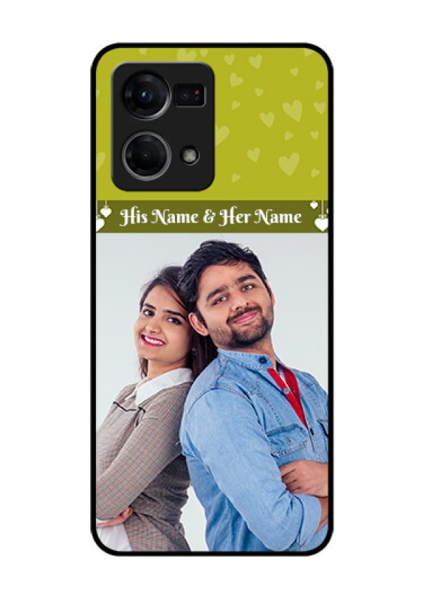 Oppo F21s Pro Custom Glass Phone Case - You & Me Heart Design