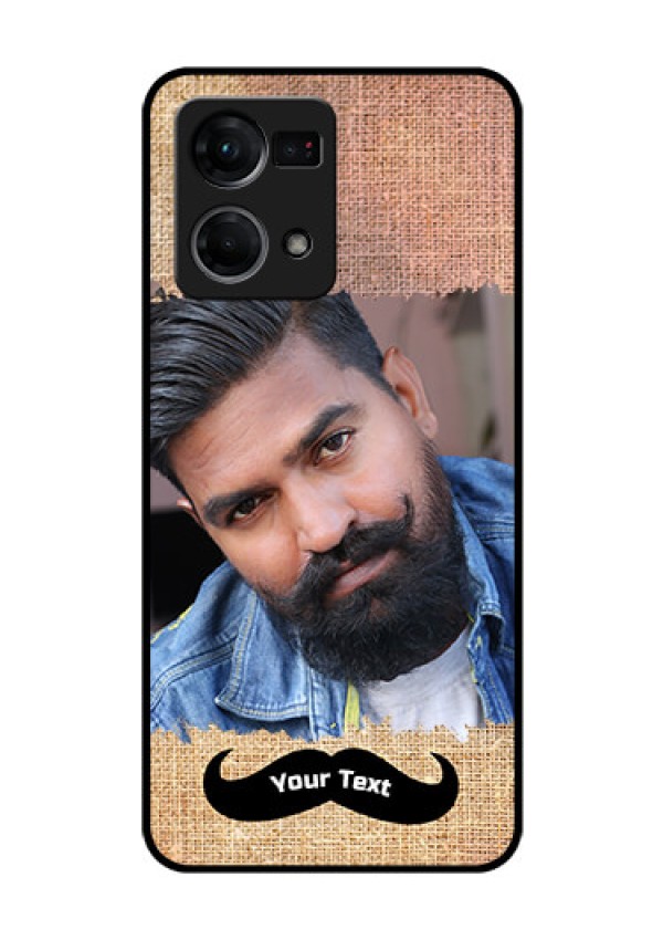 Oppo F21s Pro Personalized Glass Phone Case - with Texture Design