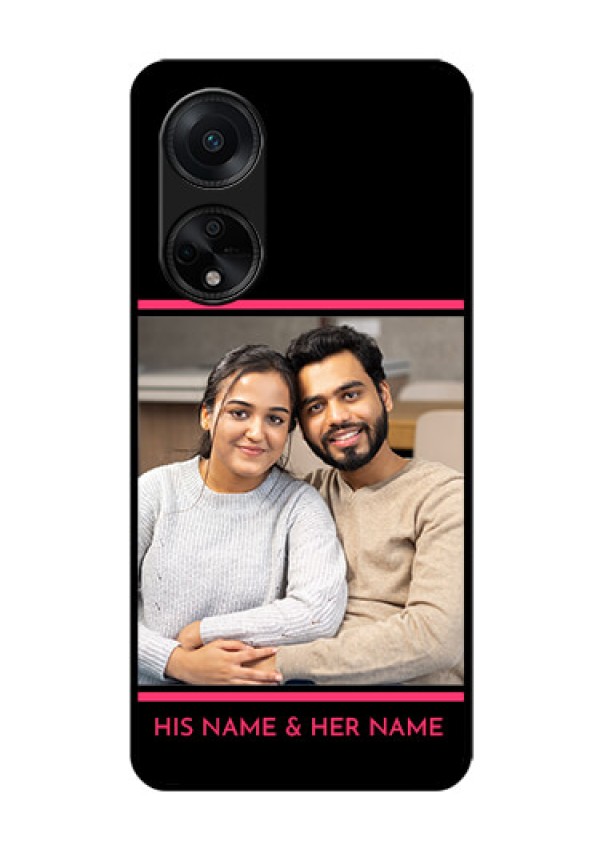 Oppo F23 5G Custom Glass Mobile Case - with Add Text Design