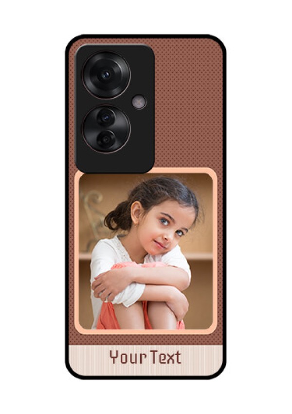 Oppo F25 Pro 5G Custom Glass Phone Case - Simple Pic Upload Design