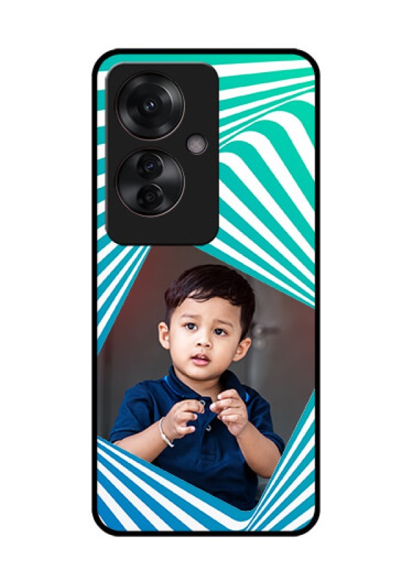 Oppo F25 Pro 5G Custom Glass Phone Case - Abstract Spiral Design