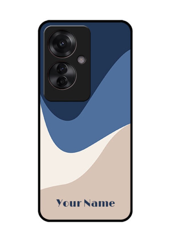 Oppo F25 Pro 5G Custom Glass Phone Case - Abstract Drip Art Design