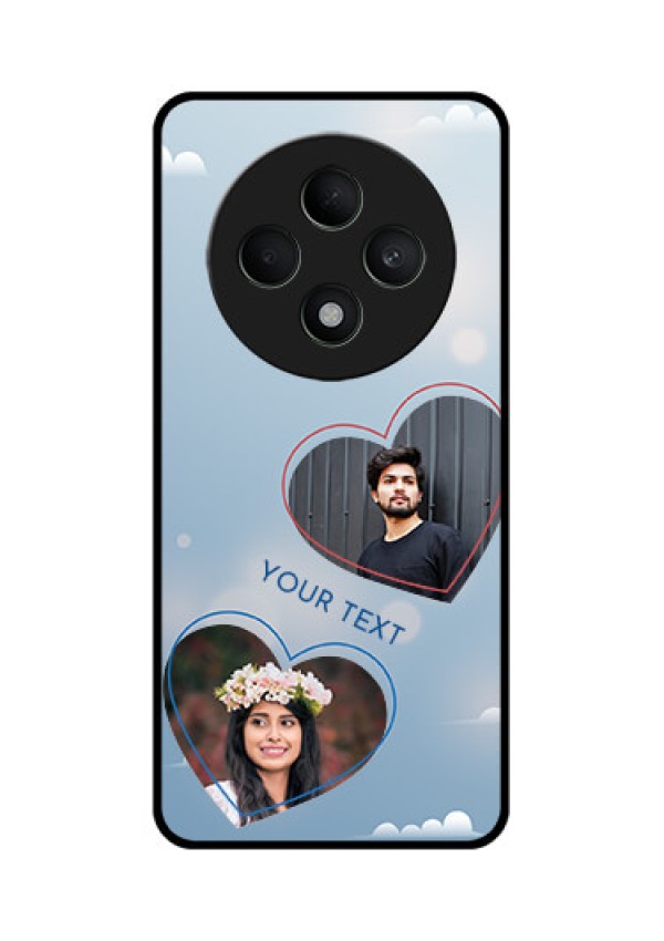 Oppo F27 5G Custom Glass Phone CaseBlue Color Couple Design