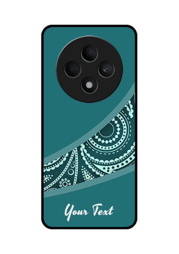 Oppo F27 5G Custom Glass Phone CaseSemi Visible Floral Design